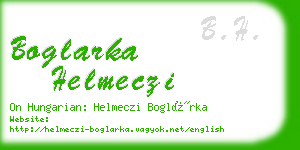 boglarka helmeczi business card